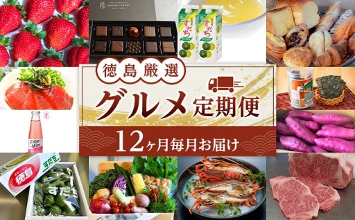 徳島 厳選 グルメ定期便【12ヶ月毎月お届け】