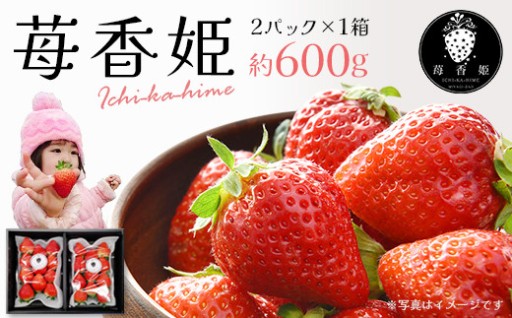 苺香姫 2パック×1箱（約600g）