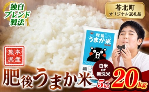 毎日の食卓に！豊かな甘みと粘り 肥後うまか米5kg~20kg