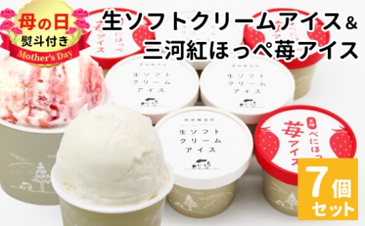 予約受付中 母の日ギフト！ 生ソフト＆いちごアイス