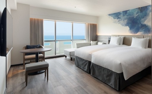 【グランドメルキュール沖縄残波岬リゾート】除外日無し・スーペリアツインハイフロア・夕朝食付きペア宿泊券