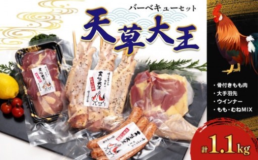 国産 熊本発送 天草大王のバーベキューセット(4種類)