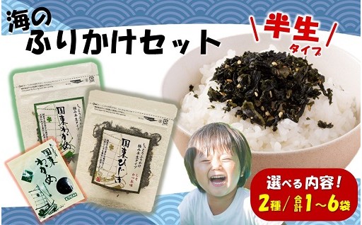 容量が選べる！ご飯が進む「半生」タイプのふりかけ わかめ ひじき