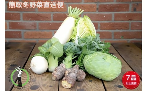 「わりかし若い百姓の会」が育てた熊取冬野菜（７品目以上）詰め合わせセット