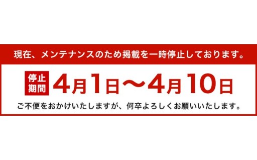メンテナンスのため掲載を一時停止