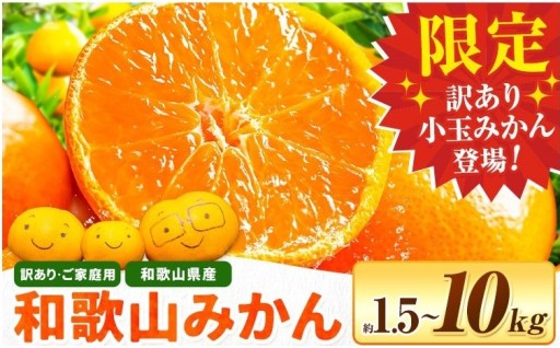 和歌山県産　訳あり・ご家庭用　和歌山みかん