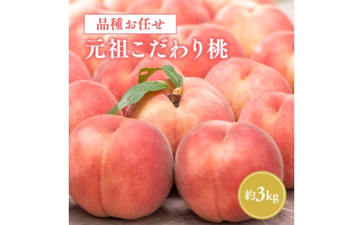 ≪8月中旬～9月発送予定≫ 特秀品  元祖こだわり桃 約3kg  品種おまかせ