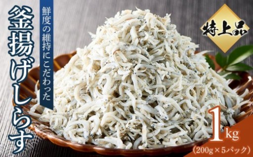 特上品 釜揚げ しらす 1.0kg（200g×5） 小分け