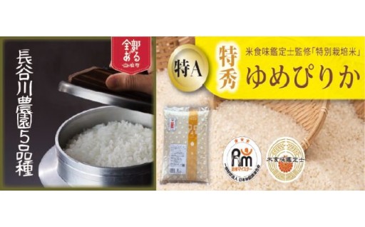 令和８年産米  長谷川農園５品種・舟山農産ゆめぴりか（特秀）先行受付開始しました