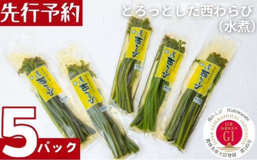 【先行予約開始】採れたて産地直送！とろっとした「西わらび」