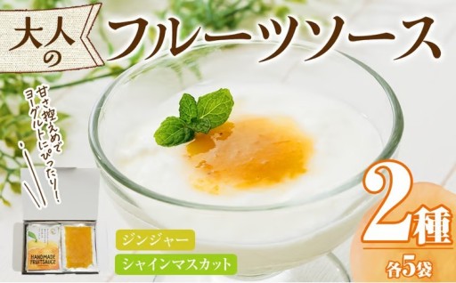 フルーツソース2種(合計400g・40g×各5個)