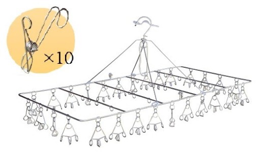 安江式まじかる ピンチハンガーII 大型版（28P） 安江式強力ハンギングピンチ （10個）セット