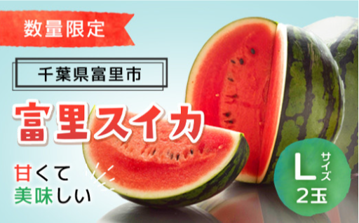 【産地厳選】富里スイカ2玉セット｜果肉ぎっしり・甘さ際立つ大玉西瓜