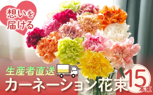 【母の日までにお届け】生産者直送💐想いを届けるカーネーション花束💐