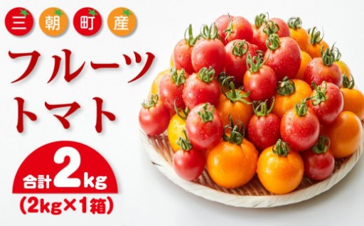 【人気返礼品・大容量】フルーツトマト 三朝町産 2kg × 1箱
