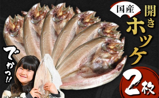 無添加！肉厚の真ホッケの一夜干し350g前後×2枚〜6枚