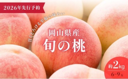 【数量限定先行予約】フルーツ王国岡山 旬の『朝採れ桃』