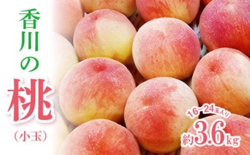 香川の桃(小玉) 約3.6kg【2026年6月中旬～2026年8月上旬配送】
