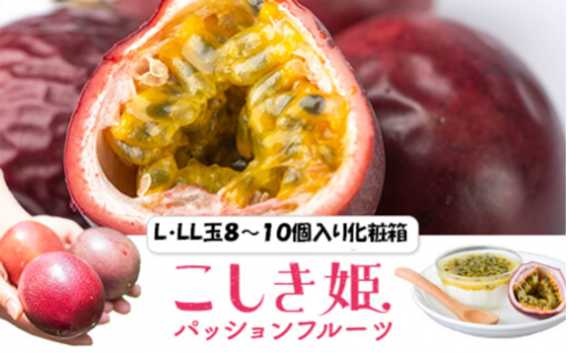 【2026年先行予約】パッションフルーツ青果贈答品　L・LL玉8～10個入り