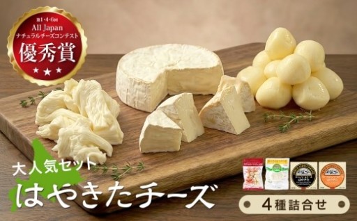 ＜世界チーズコンテスト受賞＞夢民舎はやきたチーズ大人気セット