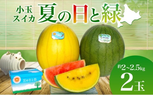 暑い夏にぴったりの「夏の日と緑」月形町のスイカはいかがですか？