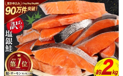 肉厚で旨み抜群の訳あり塩銀鮭
