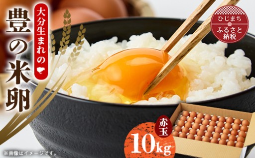 ✨🥚✨🍳大分生まれのAW飼い「豊の米卵」10kg(赤卵)🍳✨🥚✨