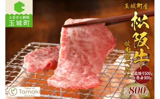 玉城町産 松阪牛焼肉食べ比べ(霜降り・赤身)