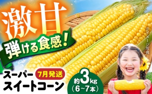 ＼受付開始！／ スーパースイートコーン3kg