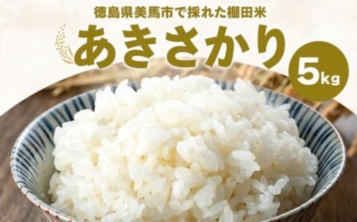 もっちり甘くほどよい甘みの棚田米、あきさかり！