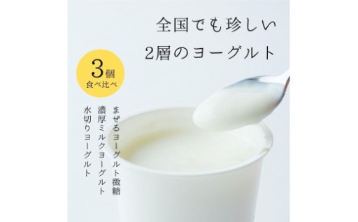 ヨーグルト 食べ比べ ヨーグルト専門店 「 三朝ヨーグルト 」 3個 ( 3種 × 各1個 )