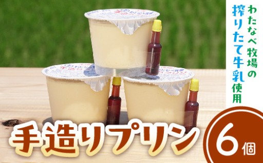 原料と製法にこだわった【手造りプリン6個セット】