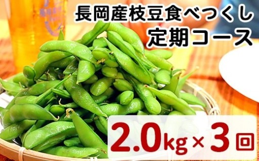 ★季節の枝豆を2.0kgずつ3回お届け！