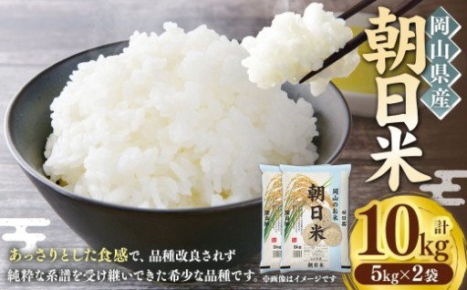 【 令和7年産 】 岡山県産 朝日米 10kg （ 5kg × 2袋 ） 