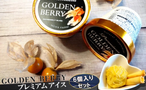 スーパーフード ゴールデンベリー（食用ほおずき）と搾りたて牛乳の贅沢アイス