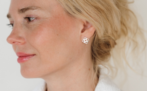 限定【沖縄ジュエリー】Hana Akari Silver Earrings