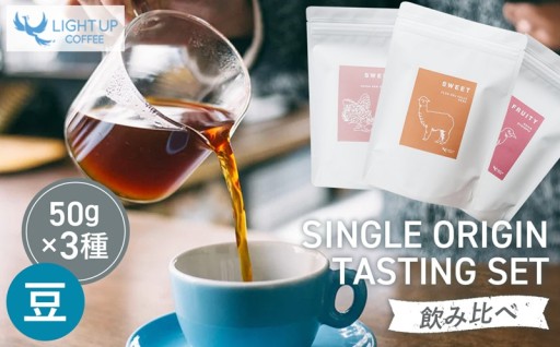産地ごとの香りと味を飲み比べる、シングルオリジン3種セット