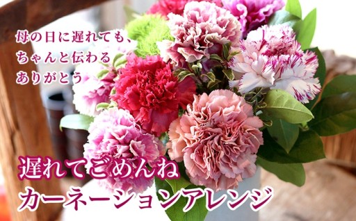 【母の日2026】遅れてごめんね 💦「スイート10 カーネーションアレンジ💐」