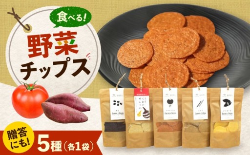 畑の恵み5種！野菜チップス詰合せ