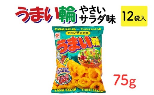 うまい輪 やさいサラダ味(75g) 12袋入