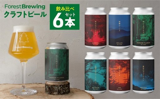 森林が⽣み出す美味しい本格クラフトビール 6本