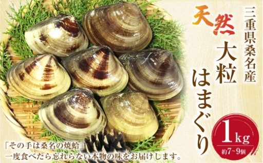 【指定日必須】【配送不可地域有】マルヨシ水産 桑名産大粒天然蛤 1kg（約7～9個）