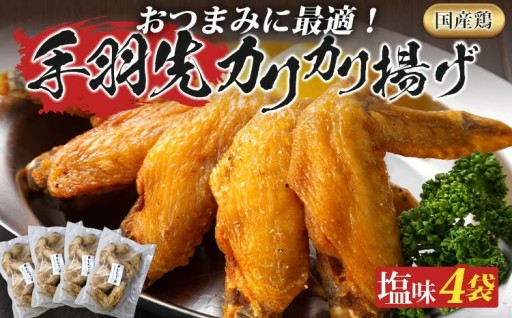 【おつまみに最適🍺】手羽先 手羽先カリカリ揚げ（塩味）20本（5本入×4袋）🍗