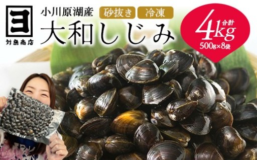 砂抜き済！冷凍・小川原湖産大和しじみ 4kg