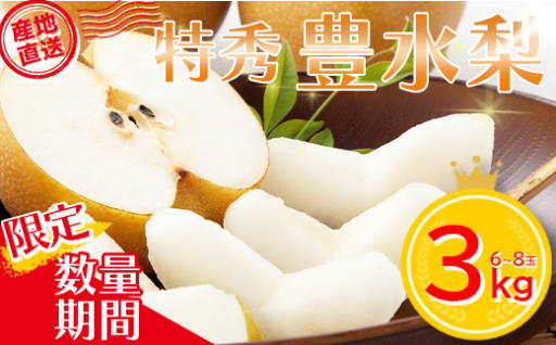 【先行予約】蔵王町産【特秀】豊水梨 3kg
