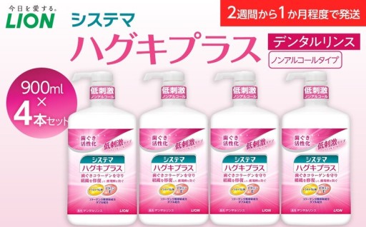 【寄附額見直しました！】LION ハグキプラスリンスセット