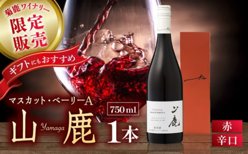 赤ワイン マスカット・ベーリーA「山鹿750ml