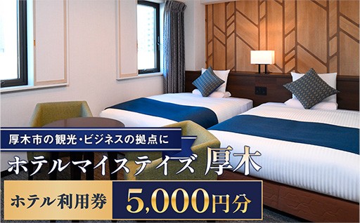 ホテルマイステイズ厚木　ホテル利用券　5000円分【厚木市の観光・ビジネスの拠点に】