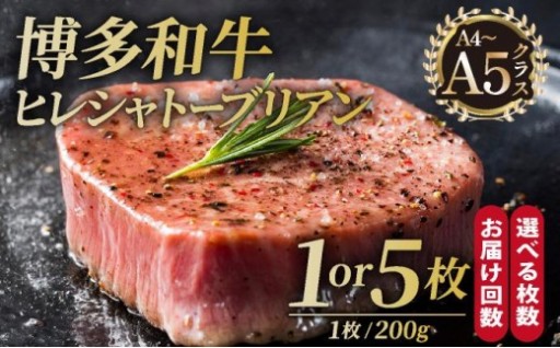 【寄附額改定↓】「博多和牛」ヒレ シャトーブリアン