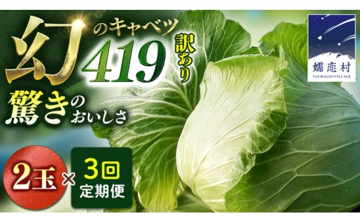 【申込締切６月末！】幻の４１９キャベツ定期便